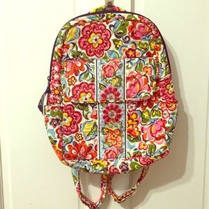 Vera Bradley Backpack Purse Fun Flower Print 💐